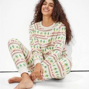 American Eagle Elf ‘Son of a Nutcracker’ Christmas Holiday Jogger Pajama Set